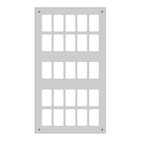 Montageplatte FLF 5×5 Al natur eloxiert