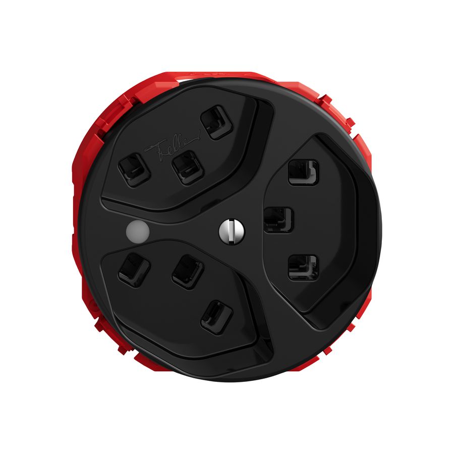 Steckdose STANDARDdue SNAPFIX® 3×T23 1×S sz