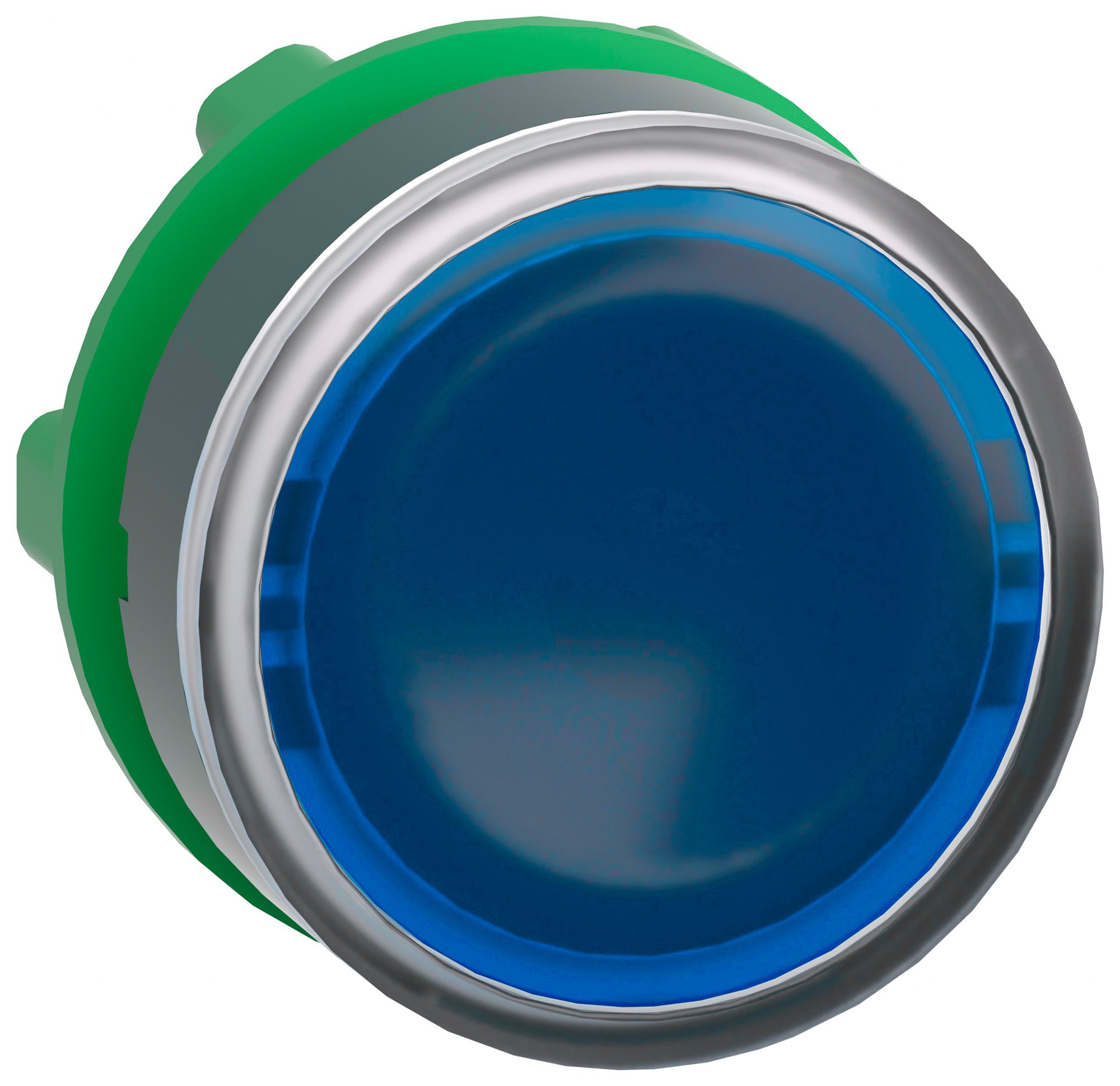 Leuchtdrucktastervorsatz Harmony XB5 blau Ø22.5mm flach