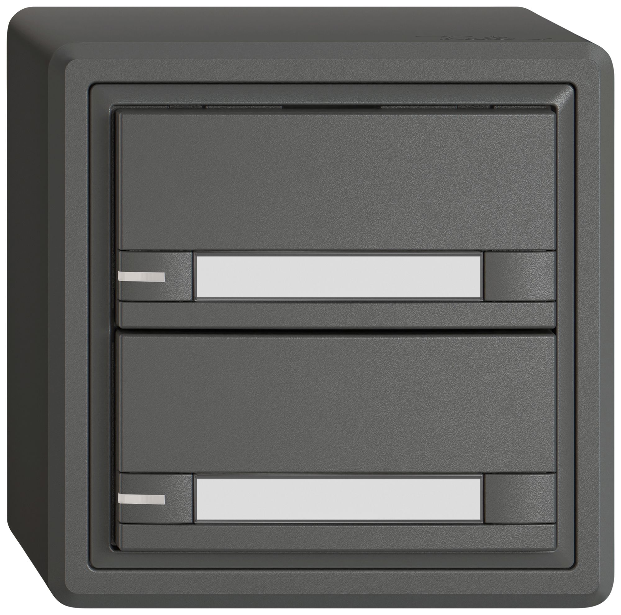 AP-Universaltaster EDIZIO.liv UNI SNAPFIX® m.LED RGB 2× 2-Tbed.Pap.dgu