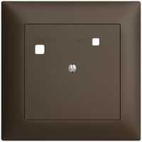 Frontset EDIZIOdue zu FI-Steckdose FMI, blind, coffee