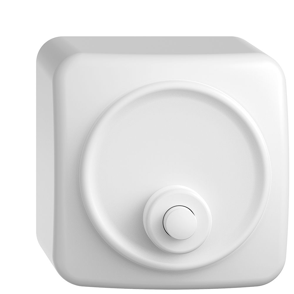 AP-Sonnerie-Taster STANDARDdue weiss mit Namensschild