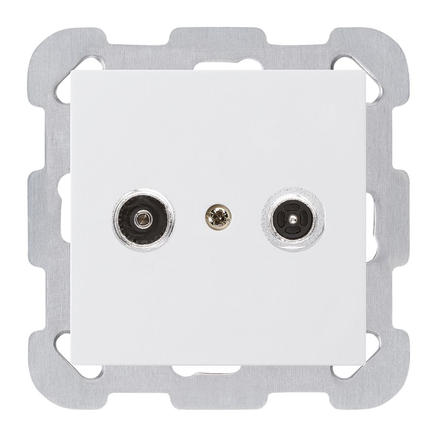 Prise antenne ENC kallysto R/TV montage B 19dB 2GHz blanc