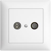 UP-TV-R-Dose EDIZIOdue 11dB weiss Breitbanddose 5…2000MHz, FMI