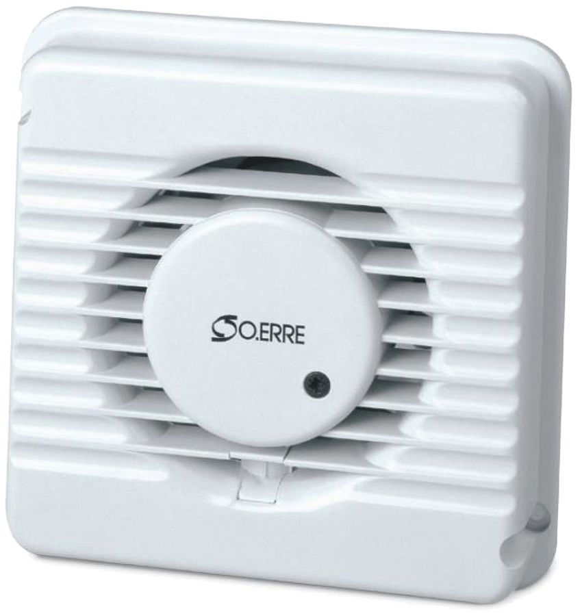 Ventilator STANDARD 8T, 35m³/h 15W Ø75mm, mit Nachlauf, weiss