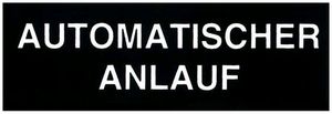 Klebeschild (Automatischer Anlauf) 60×20mm