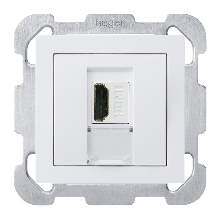 UP-Anschlussdose kallysto B HDMI Durchgangsdose weiss