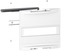 Kit de montage SE Resi9 avec rail DIN 1 rangée p.12UM/rangée avec barrette PE+N