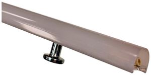 Diffusorprofil DOTLUX QUICK-FIX Kunststoff 1000×15×12mm weiss