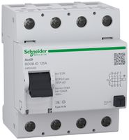 Interrupteur différentiel SE Acti9 RCCB-ID 4P 400V 0.3A A-SI 125A 4UM