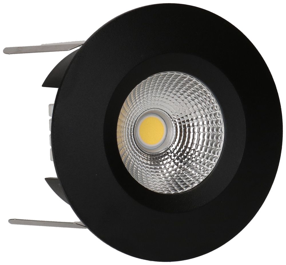 Spot LED INS MH WOODY 1×5.7W 660lm 3000K IP44 WB REG Ø65…76mm nero