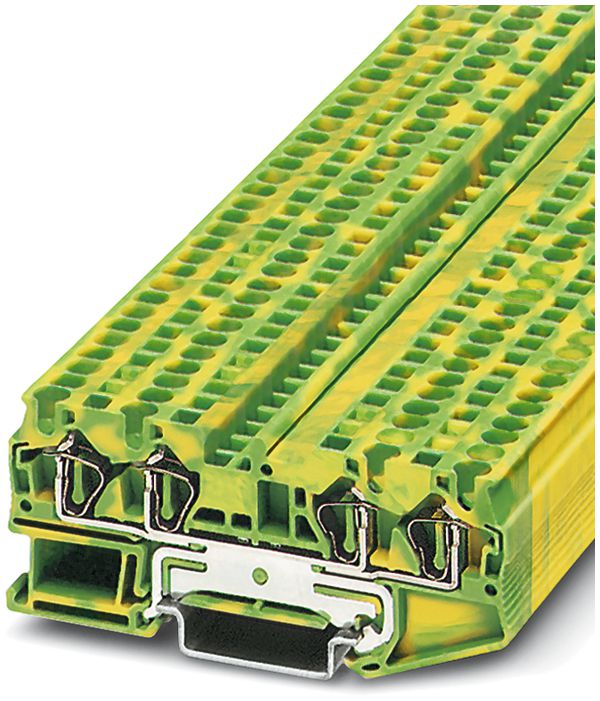 Morsetto a molla 0.08…6mm² l=6.2mm verde/giallo