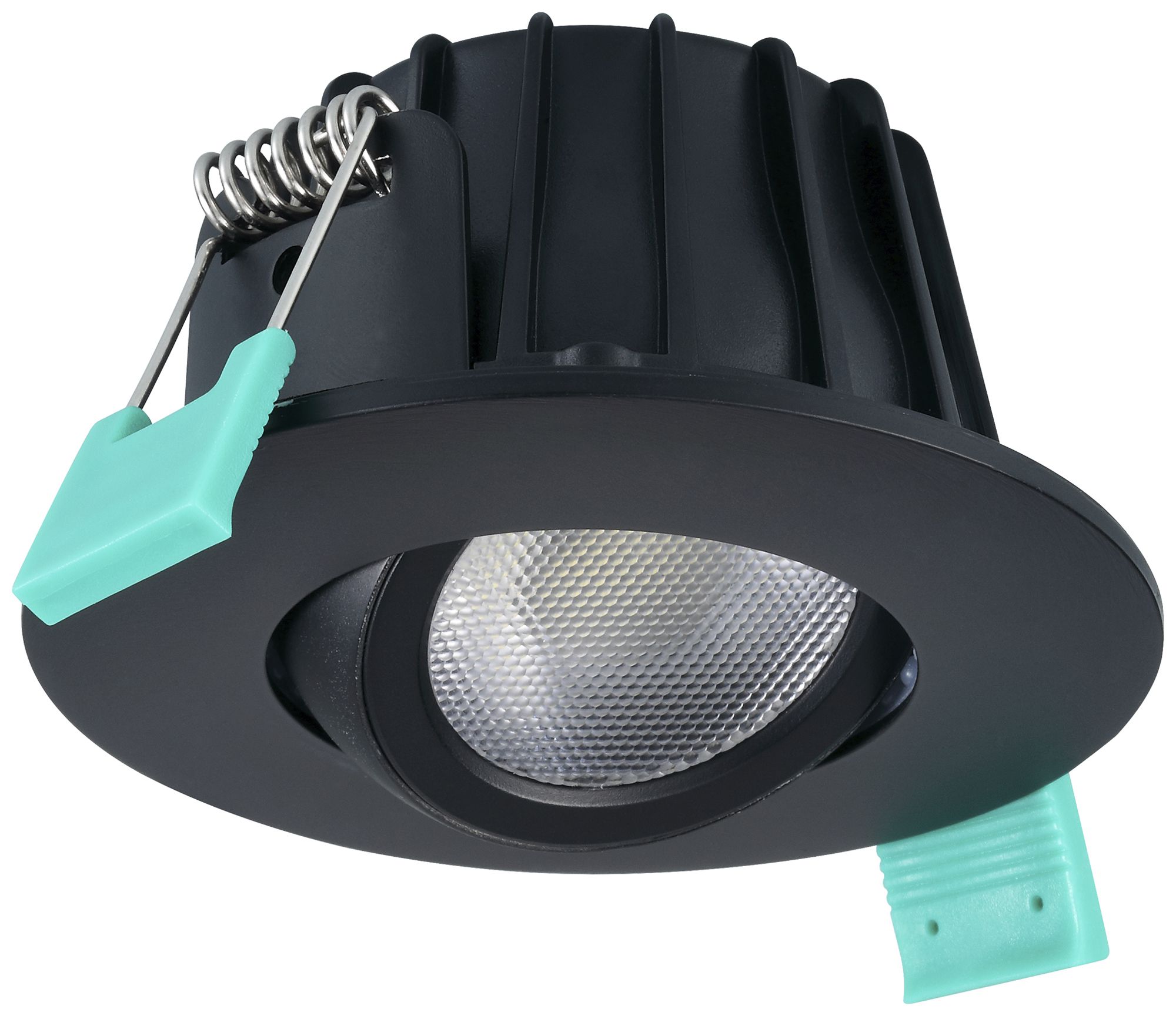 LED-Downlight Sylvania OBICO 5.4W 530lm 927/930/940 IP65 38° DIM Ø81mm schwarz