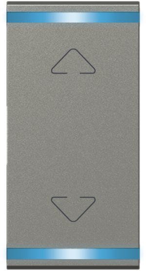 UP-Leuchtwippe Legrand magnesium, AUF/AB 1 Modul