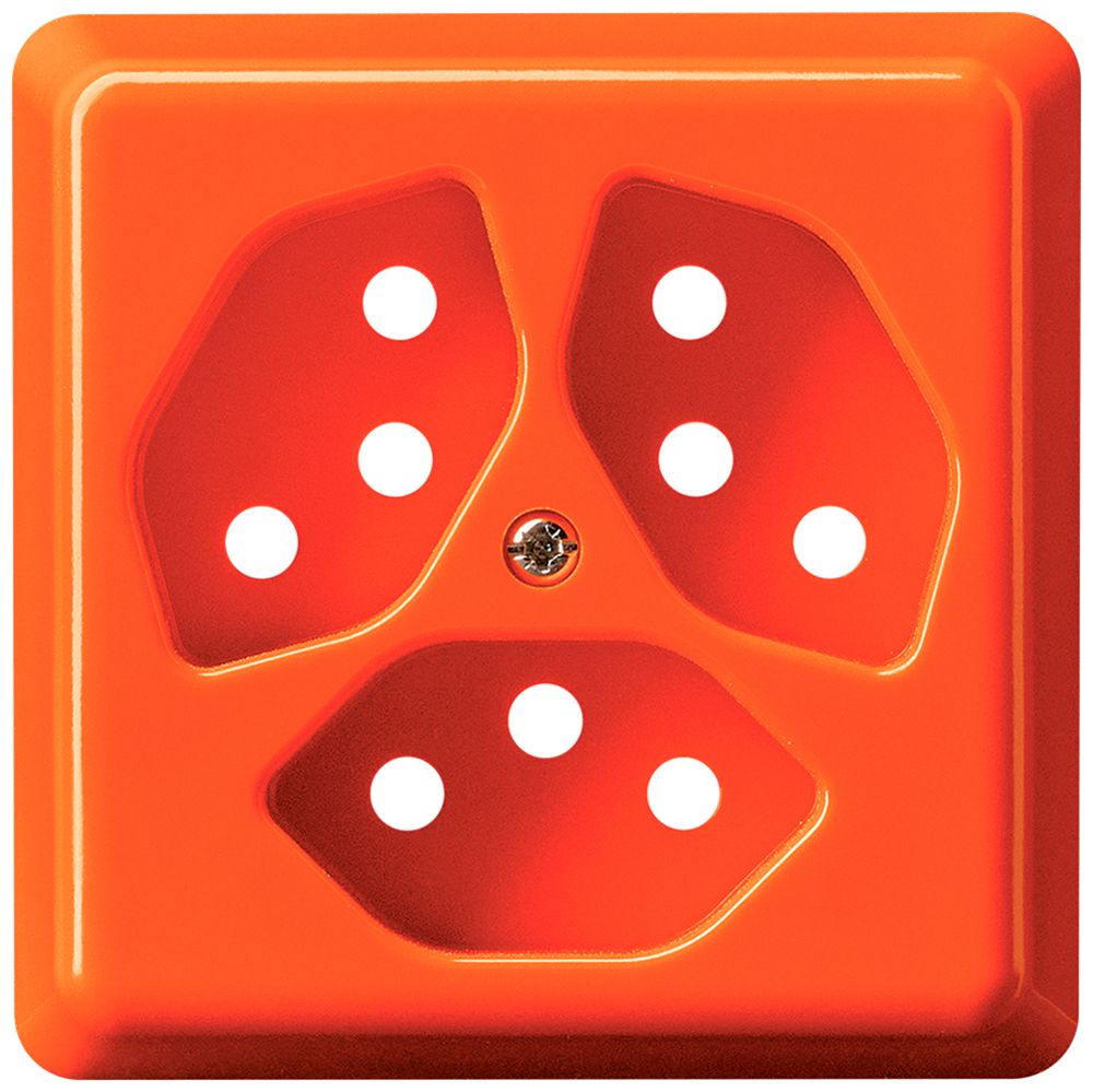 AP-Steckdose basico 3×Typ 13 orange