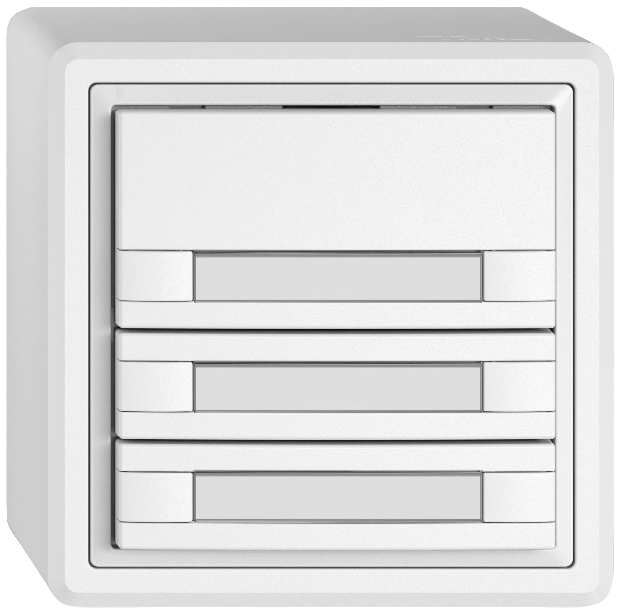 Pulsante KNX RGB AP EDIZIO.liv SNAPFIX® sensore temp.s.LED targ.6× com.1T bi