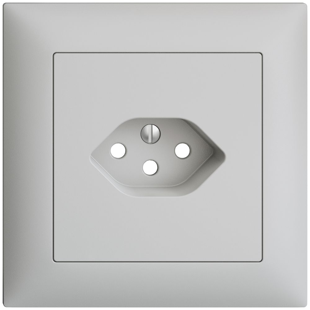 Kit frontal ENC EDIZIOdue gris clair 88×88mm 1×T13