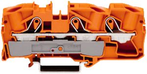 Borne de passage WAGO TopJob-S 16mm² 3L orange série 2016