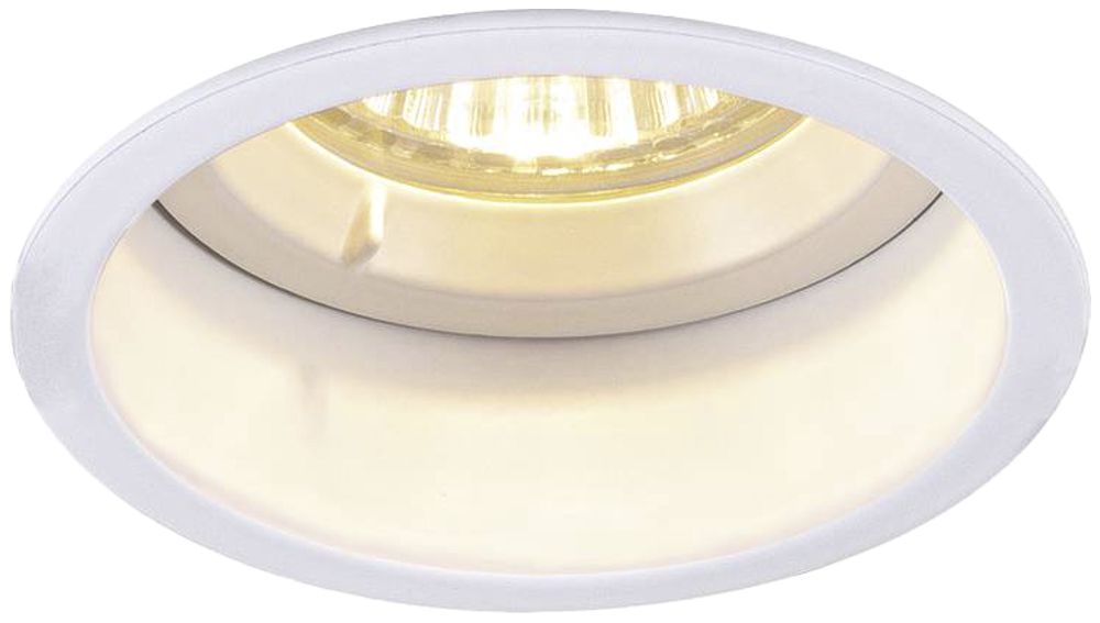 Downlight SLV HORN GU10 25W Ø76mm alluminio bianco