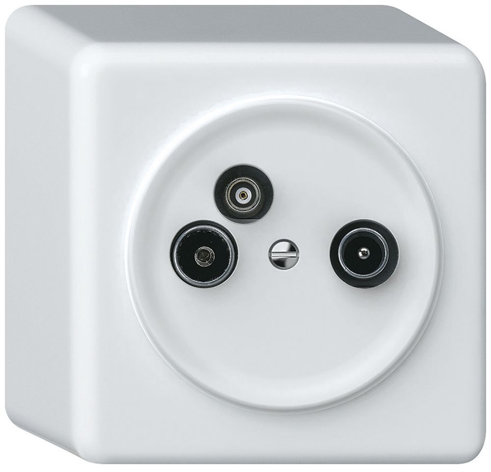 AP-Antennendose TV-R-Daten origin Enddose 10.5dB weiss