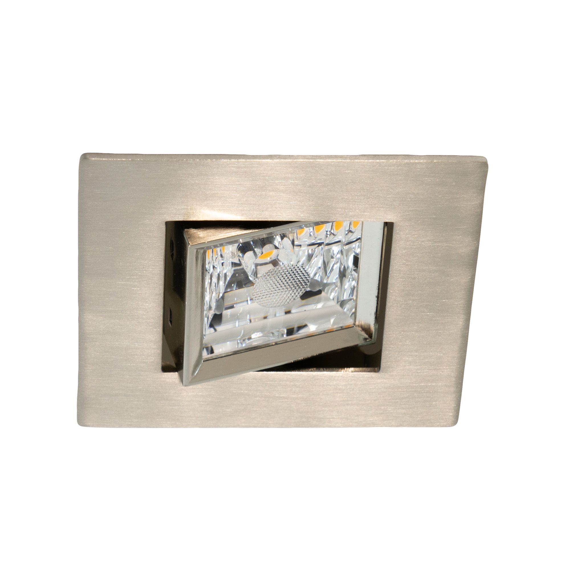 LED-Set Neox 8.5W, nickel-geb., 680lm 3000K, Ra93+, dimmbar, Spannfeder