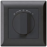 UP-SchwenkTaster 1->0<-2 schwarz kallysto.line mit Drehgriff