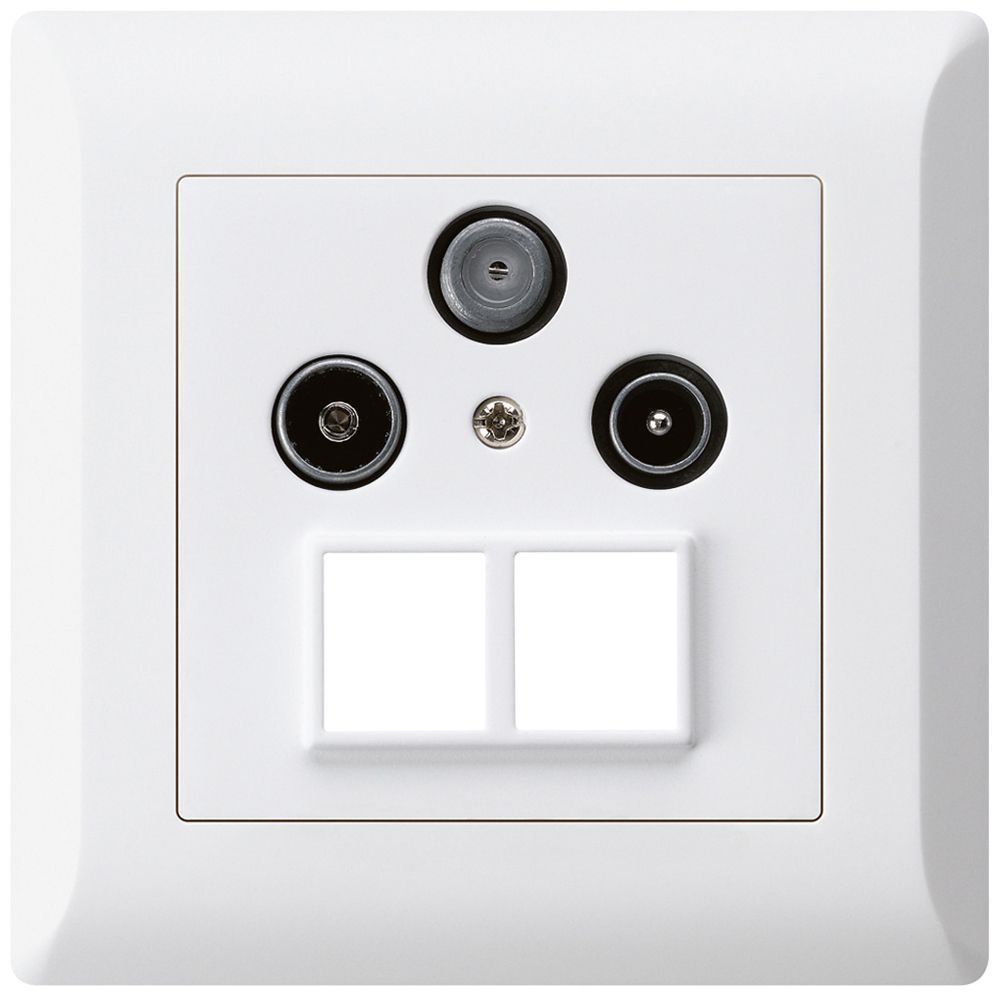 Prise d'antenne ENC R/TV/SAT HMS kallysto.line blanc