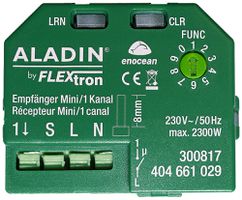 EB-RF-Schaltaktor ALADIN Mini 1-Kanal Tastereingang 230V/2300W
