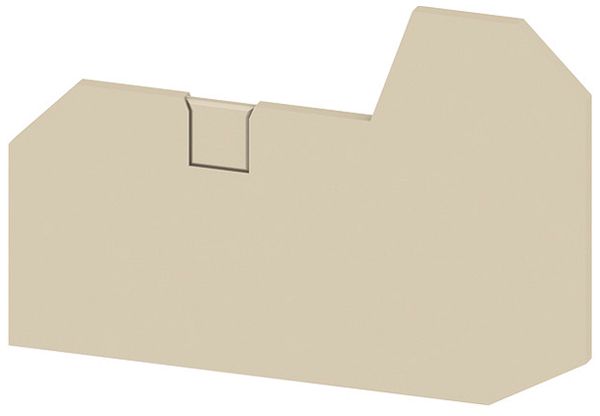 Piastra terminale Weidmüller SLEP 3C 6mm² 2.2mm V0 beige