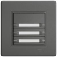 UP-KNX-Taster RGB EDIZIO.liv SNAPFIX® Temperaturfüh.RGB-LED Pap.6×T 1-Tbed.dgu