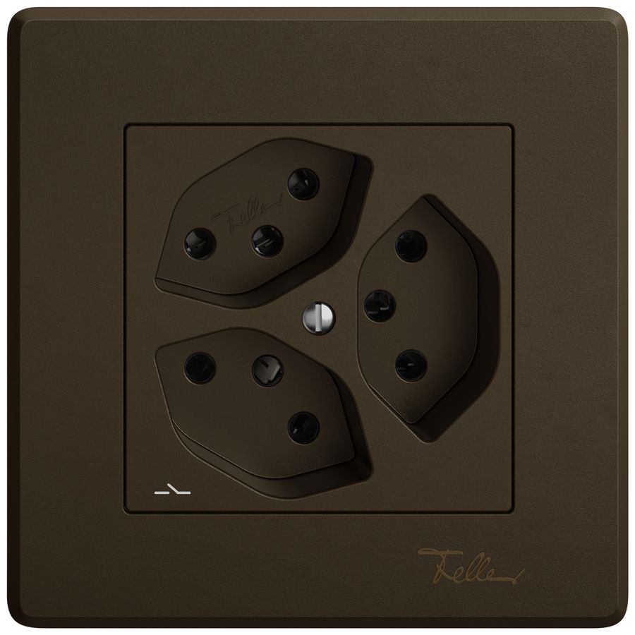 Prise ENC EDIZIO.liv SNAPFIX® 3×T13 1×S br