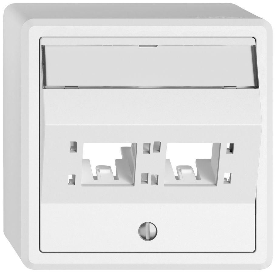 AP-Montageset EDIZIO.liv SNAPFIX® für freenet Kat.6A Adapter 2× ws
