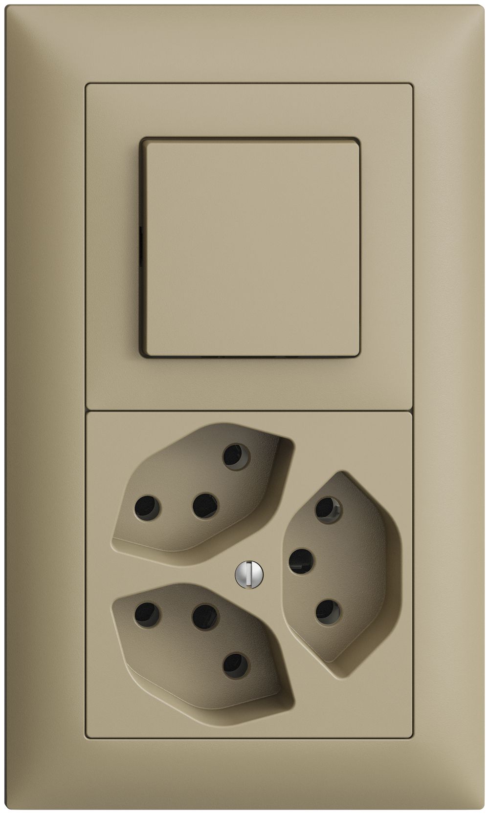 UP-Kombination EDIZIOdue 3/1P+3×T13 sand