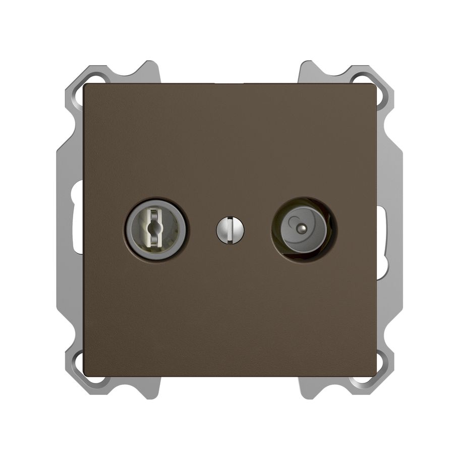 UP-TV-R-Dose EDIZIOdue 4dB coffee Breitbanddose 5…2000MHz, FM