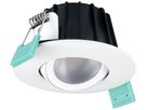 Downlight LED Sylvania OBICO 5.4W 550lm 927/930/940 IP65 38° VAR Ø81mm blanc