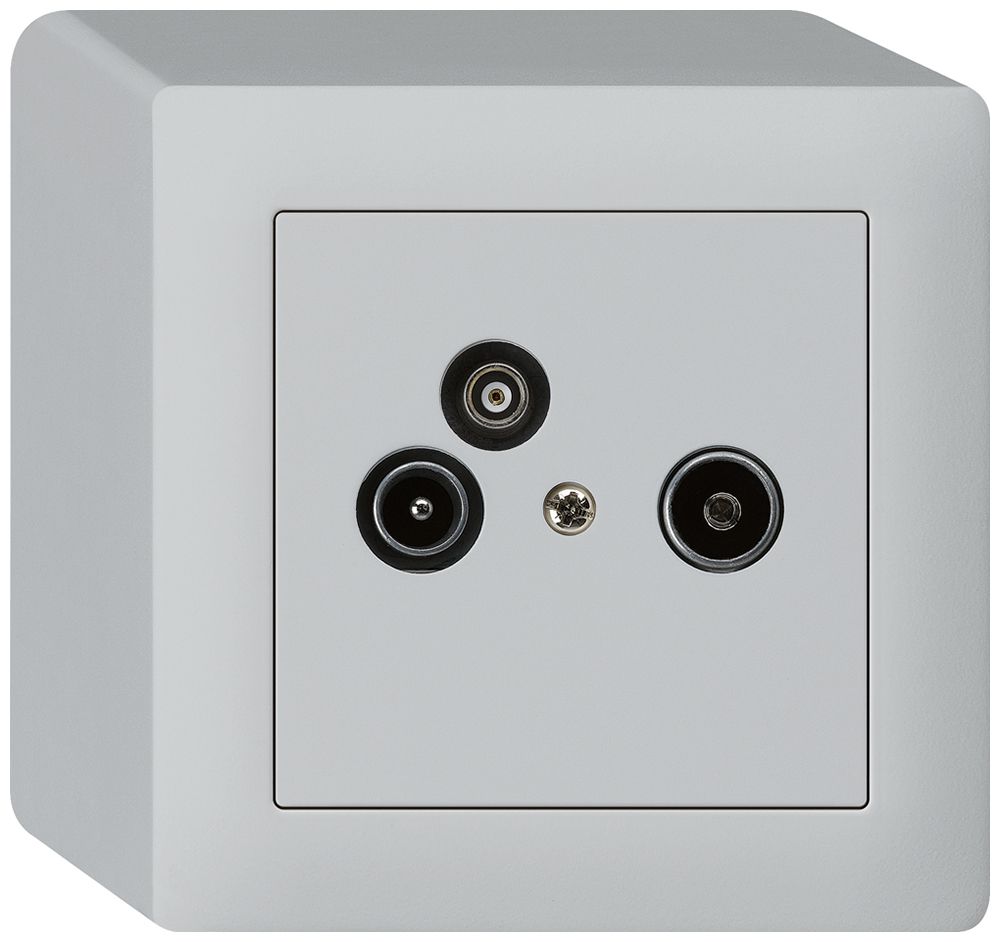 AP-Antennendose R/TV-Daten kallysto 19dB hellgrau