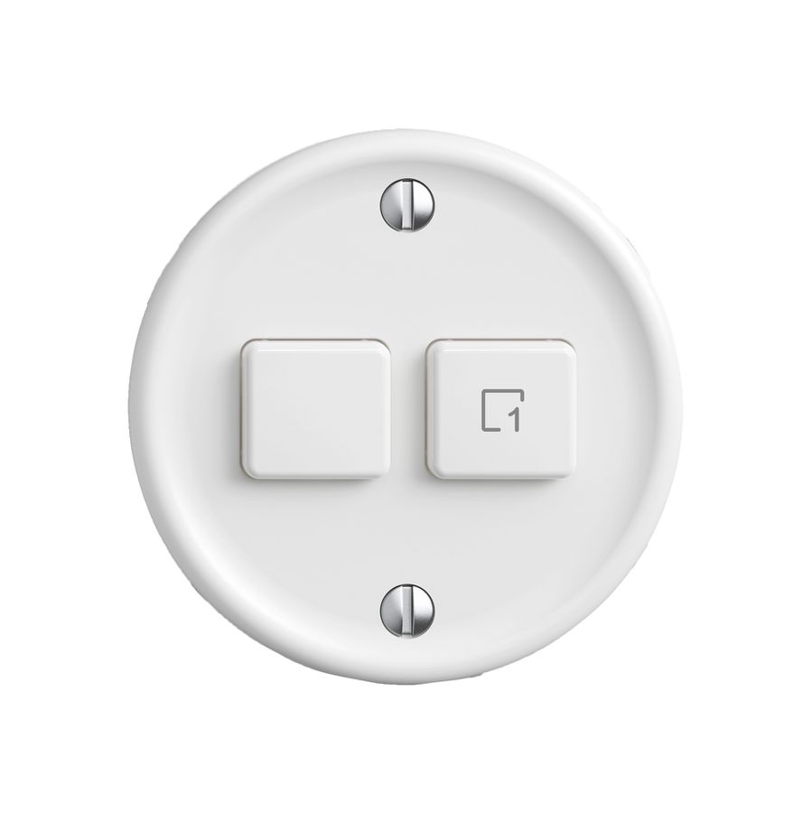 Kit de montage STANDARDdue Wiser SNAPFIX® p.interrupteur 1c scène 2T bc