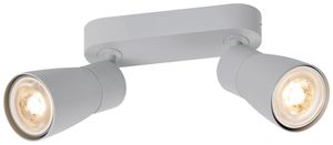 Spot SLV PURI 2.0 Dome CW GU10 2×6W VAR 150×42×138mm gris