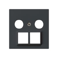 Frontplatte HMS kallysto für R/TV schwarz