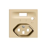 Frontset EDIZIOdue zu FI-Steckdose sand