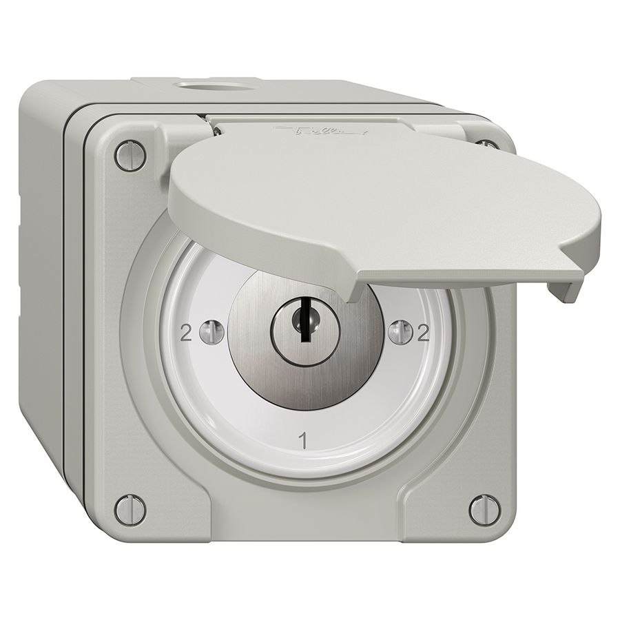 Interrupteur rotatif NAP NEVO, 3/2L, avec serrure&2 clés, KS, 2-1-2-1, grc