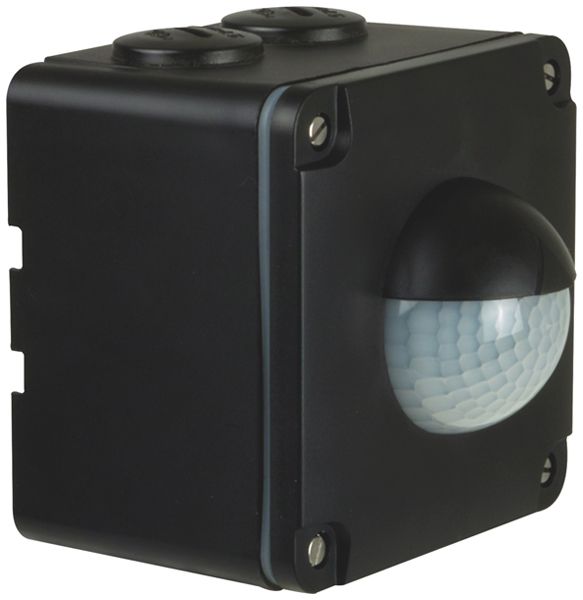 AP-Präsenzmelder KNX/KLR Swiss Garde 300 IP55, schwarz