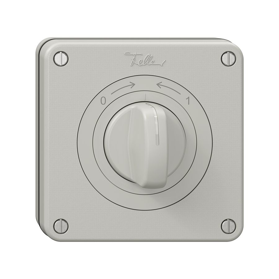 Contact pivotant NUP NEVO, avec manette, KS, 0<->1, gris clair