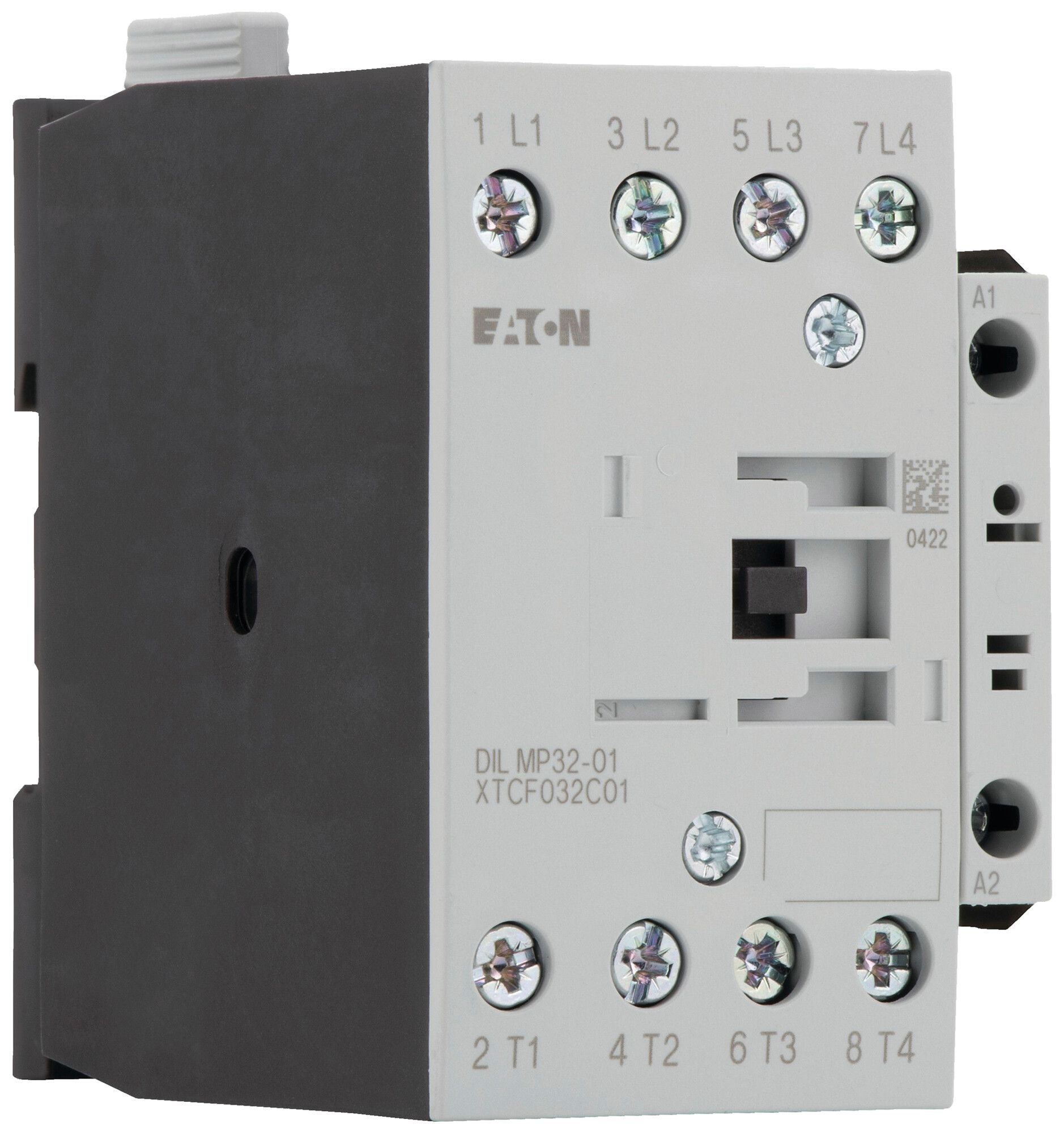 Leistungsschütz Eaton DILMP32-01 230V AC 4NO 32A 18A 7.5kW 7kW 24…690V