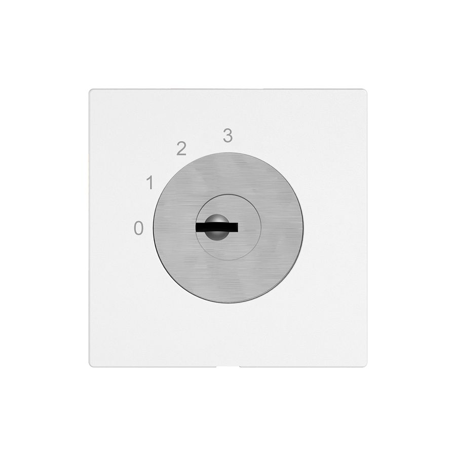 Interrupteur à clé EDIZIO.liv a.KABA 1007F/631984 1P 0-1-2-3 p=67mm bc