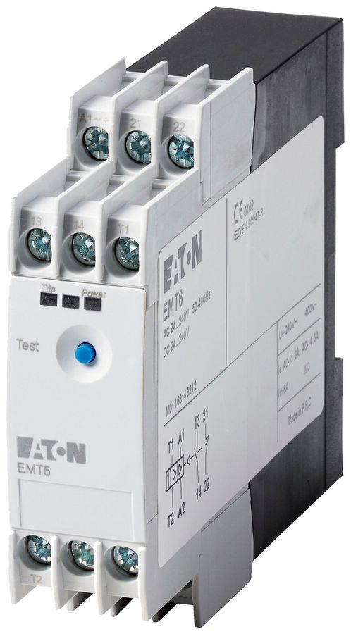 Relè di sorveglianza Eaton EMT6 230VAC 750…12000Ω 1NC 1NO 6A 23×83×103mm