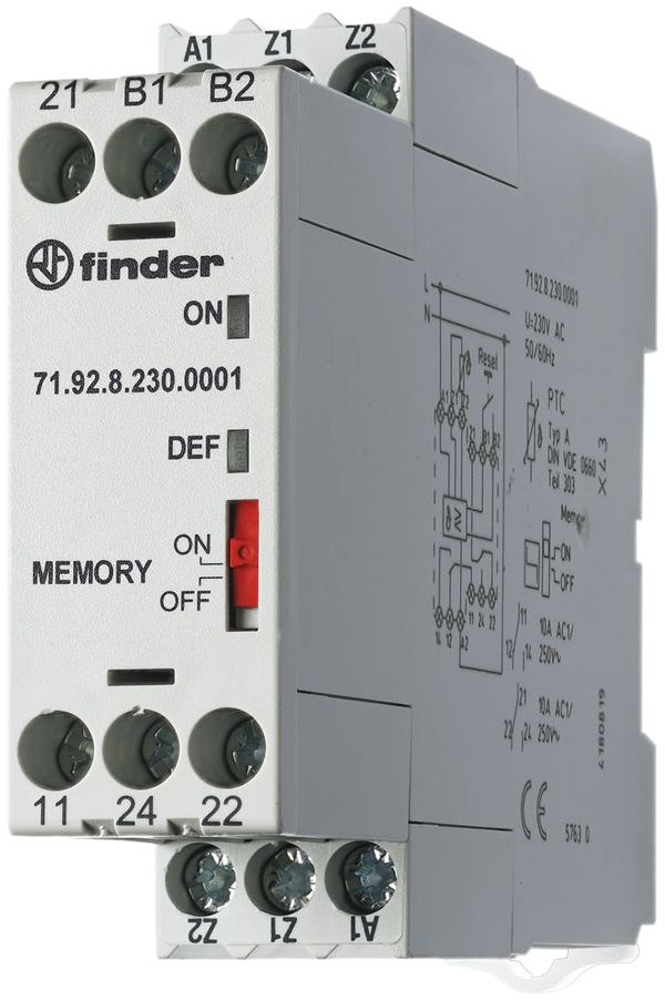 EB-Thermistorrelais Finder 24VUC 2W 10A für PTC