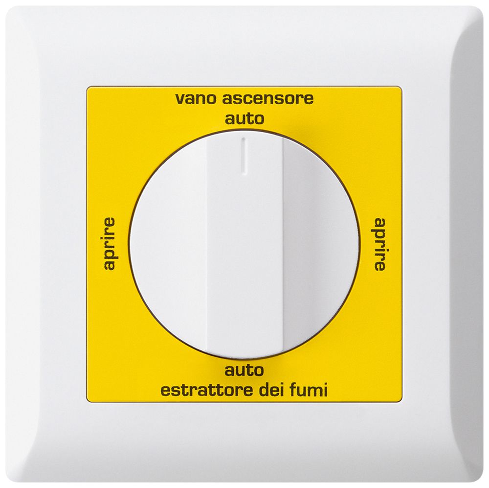 UP-Drehschalter kallysto.line für Rauchabzug Text italienisch weiss