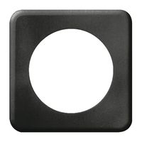 Plaque de recouvrement FH 1×1 Ø58mm noir
