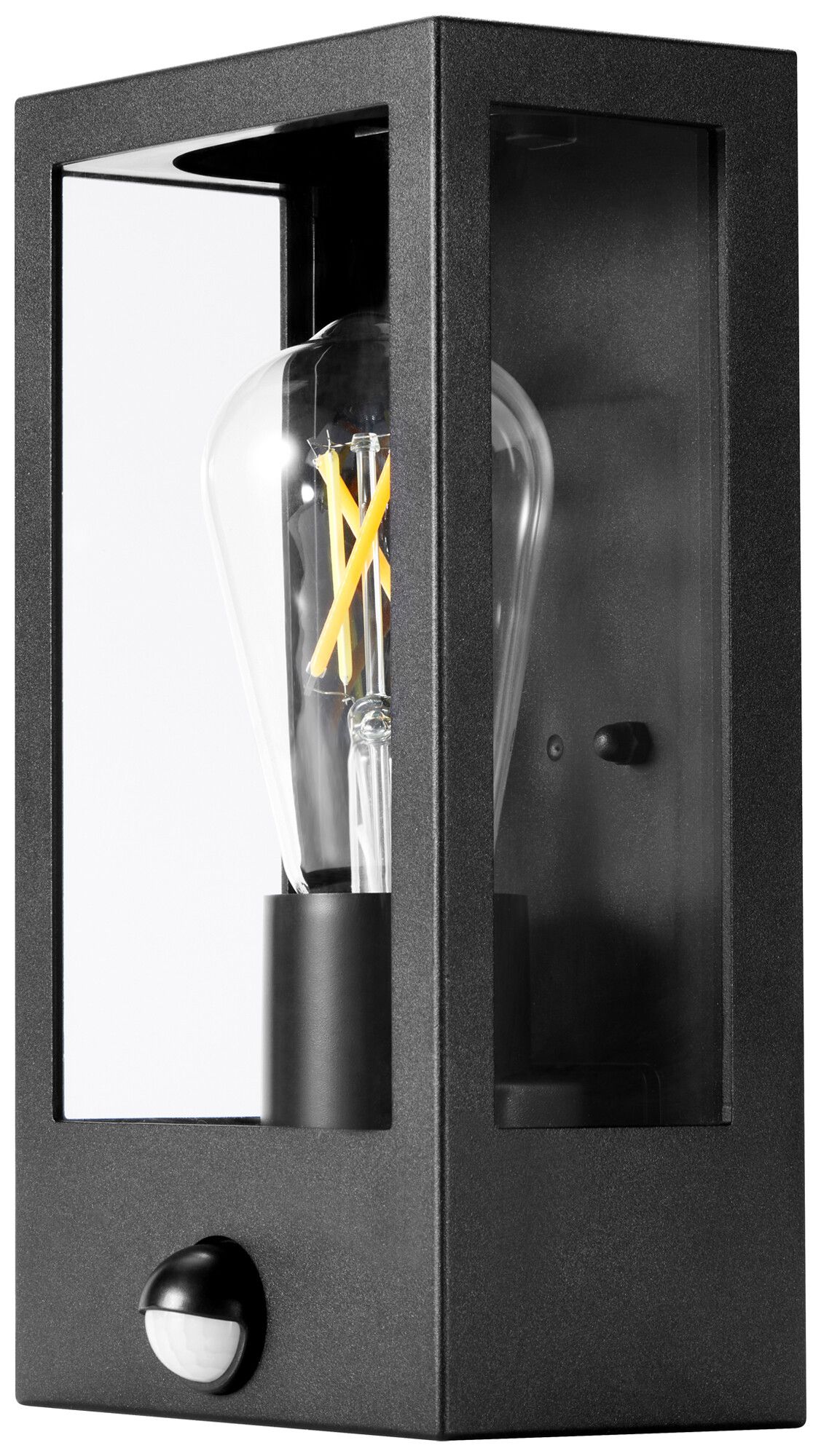 Applique Sylvania SylWall Lumina PIR E27 1×15W IP54 250×130×115mm nero